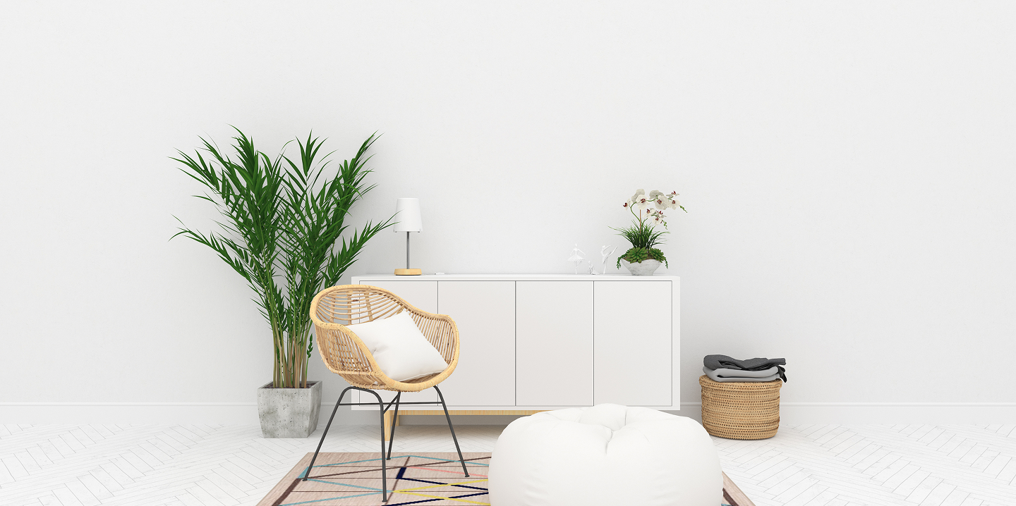 Representant un salon avec mobilier